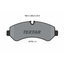 TEXTAR fékbetétkészlet, tárcsafék TEXTAR 2279101 autóalkatrész