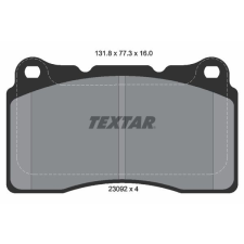 TEXTAR fékbetétkészlet, tárcsafék TEXTAR 2309203 autóalkatrész
