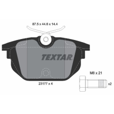TEXTAR fékbetétkészlet, tárcsafék TEXTAR 2317703 autóalkatrész