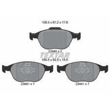 TEXTAR fékbetétkészlet, tárcsafék TEXTAR 2344004 autóalkatrész