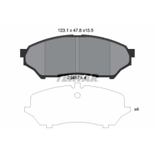 TEXTAR fékbetétkészlet, tárcsafék TEXTAR 2348701 autóalkatrész