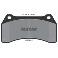 TEXTAR fékbetétkészlet, tárcsafék TEXTAR 2348901 autóalkatrész