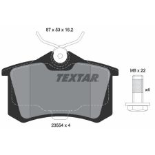 TEXTAR fékbetétkészlet, tárcsafék TEXTAR 2355406 autóalkatrész