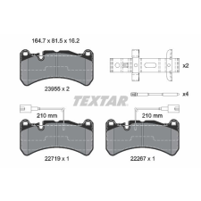 TEXTAR fékbetétkészlet, tárcsafék TEXTAR 2395503 autóalkatrész