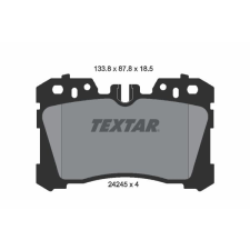 TEXTAR fékbetétkészlet, tárcsafék TEXTAR 2424501 autóalkatrész