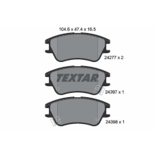 TEXTAR fékbetétkészlet, tárcsafék TEXTAR 2427701 autóalkatrész