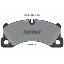 TEXTAR fékbetétkészlet, tárcsafék TEXTAR 2455301 autóalkatrész