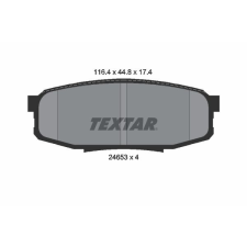 TEXTAR fékbetétkészlet, tárcsafék TEXTAR 2465301 autóalkatrész