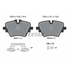 TEXTAR fékbetétkészlet, tárcsafék TEXTAR 2561703 autóalkatrész