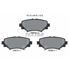 TEXTAR fékbetétkészlet, tárcsafék TEXTAR 2587801 autóalkatrész