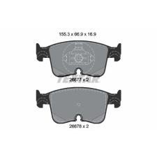 TEXTAR fékbetétkészlet, tárcsafék TEXTAR 2667701 autóalkatrész