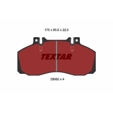 TEXTAR fékbetétkészlet, tárcsafék TEXTAR 2906504 autóalkatrész