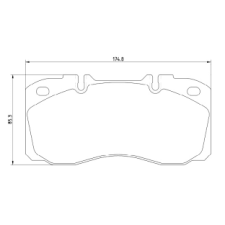 TEXTAR Tárcsafékbetét Iveco (textar) autóalkatrész