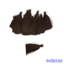  Textil bojt 4cm 12db/cs - Sötétbarna dekorációs kellék