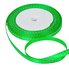  Textil szalag pöttyös sötét zöld 6mmx22m dekorációs kellék