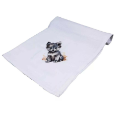  Textil tetra kifogó farkas mintával 140*140cm babatörülköző, kifogó