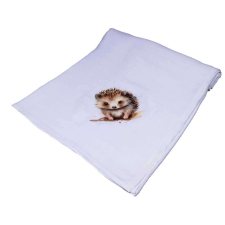 Textil tetra kifogó-törölköző süni mintával 140x140cm babatörülköző, kifogó