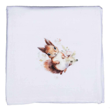 Textil tetra pelenka mókus mintával 70x70cm mosható pelenka