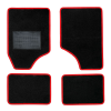  Textilszőnyeg autóba 4db-os fekete-piros univerzális