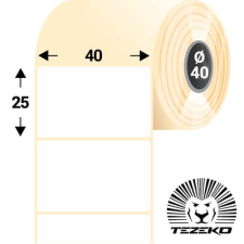 Tezeko 40 * 25 mm, öntapadós műanyag etikett címke (3000 címke/tekercs) etikett