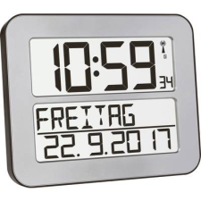 Tfa-dostmann Digitális rádiójel vezérelt fali óra 258 x 212 x 30 mm, ezüst/fekete, TFA 60.4512.54 (60.4512.54) falióra