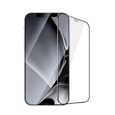 TFO Fémszegélyes edzett üveg fekete szegéllyel iPhone 12 Pro Max mobiltelefon kellék