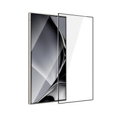 TFO Fémszegélyes edzett üveg fekete szegéllyel Samsung Galaxy S24 Ultra mobiltelefon kellék