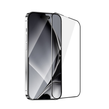 TFO Fémszegélyes edzett üveg fekete szegéllyel Samsung Galaxy S25 mobiltelefon kellék
