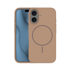 TFO Silicone Thin MagSafe-kompatibilis tok iPhone 16 Plus - barna tok és táska