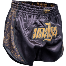  Thaibox rövidnadrág "Nong Han" - fekete-arany, XS méret