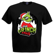  The chill grinch xmas - Karácsonyi Férfi Póló