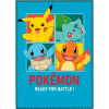 The Pokémon Company Pokémon Blue polár takaró, pléd 100x140 cm Nr1
