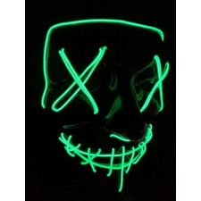 The Purge A bűn éjszakája LED világító halloween, farsangi maszk - ZÖLD ajándéktárgy