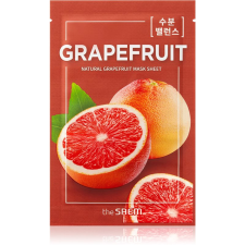 The Saem Natural Mask Sheet Grapefruit szövet arcmaszk az arcbőr élénkítésére és vitalitásáért 21 ml arcpakolás, arcmaszk