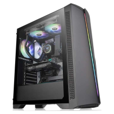 Thermaltake H350 Tempered Glass RGB táp nélküli ablakos ATX számítógépház fekete számítógép ház