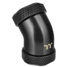 Thermaltake Pacific G1/4 PETG Tube 45-Degree dual compression 12mm OD - fekete hűtés
