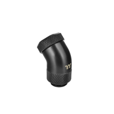 Thermaltake Pacific PETG 12mm 45° Vízcső csatlakozó - Fekte hűtés