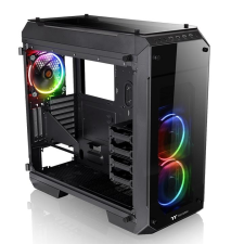 Thermaltake View 71 Tempered Glass RGB Edition Black Számítógépház számítógép ház