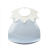 Thermobaby Arlequin műanyag előke - Baby Blue