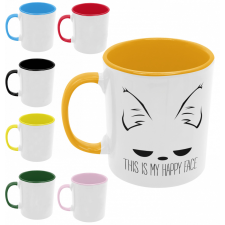This is my happy face - Színes Bögre bögrék, csészék