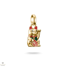 Thomas Sabo Charm Club Connect aranyozott integető macska charm medál - CC1260-427-7 medál