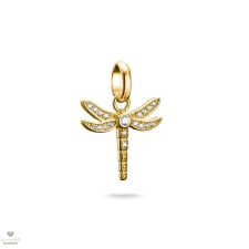 Thomas Sabo Charm Club Connect aranyozott szitakötő charm medál - CC1285-414-14 medál