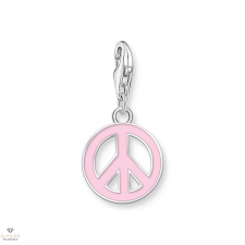 Thomas Sabo Charm Club rózsaszín békejel charm - 2207-007-9 medál