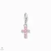 Thomas Sabo Charm Club rózsaszín kereszt charm - 2032-051-9