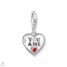 Thomas Sabo Charm Club szív YOU &amp; ME gravírozásal charm - 2206-691-7 medál