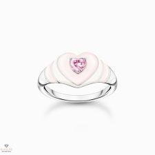 Thomas Sabo Charming Collection gyűrű rózsaszín kővel 50-es méret - TR2435-041-9-50 gyűrű