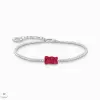 THOMAS SABO x HARIBO piros gumimaci kristályüveg karkötő 19 cm - A2187-052-10-L19