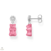 THOMAS SABO x HARIBO rózsaszín gumimaci kristályüveg fülbevaló - H2330-052-9