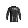 Thor Pulse Mono fekete/fehér LG MX mez Thor Sisakok és ruházat Motocross ruházat Motocross mezek