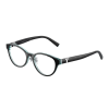 TIFFANY TF2236D 8285 Black On Crystal Tiffany Blue Demo Lens szemüveg